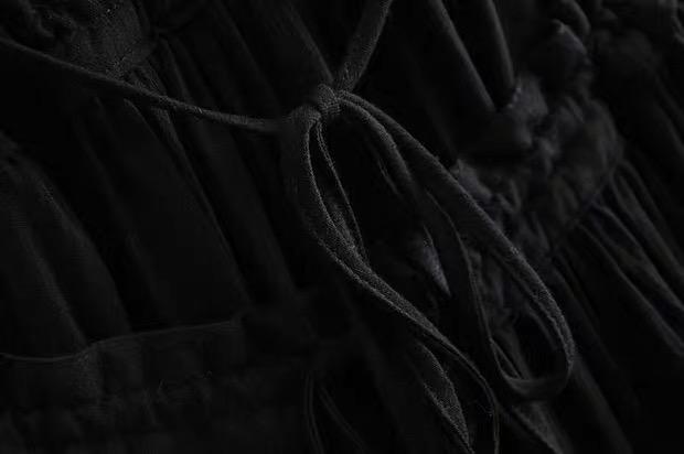 TIERED RUFFLE MINI DRESS