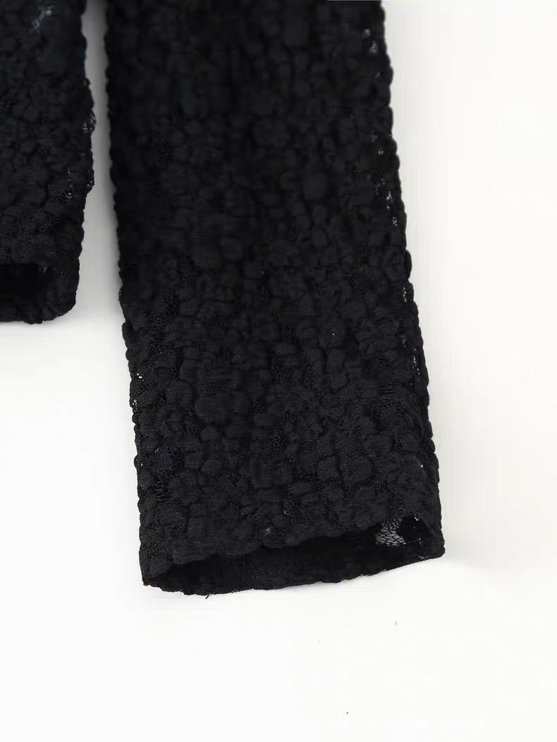 LACE MOCK NECK BODYSUIT