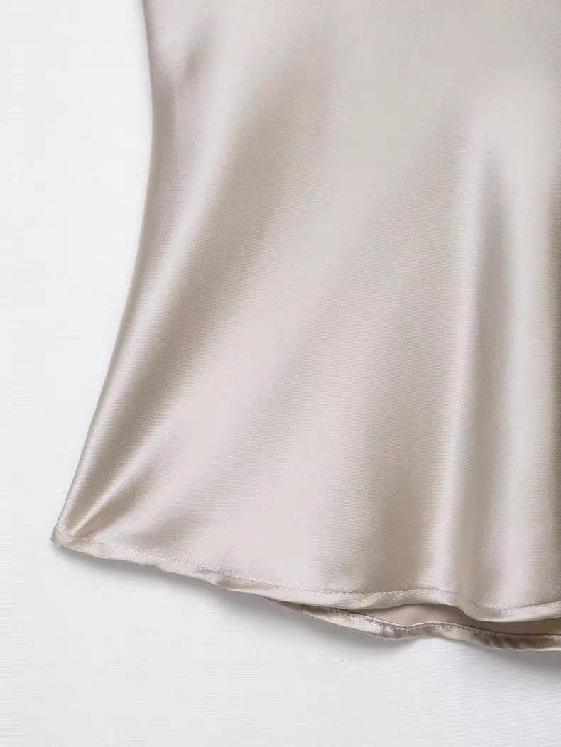 SATIN BUSTIER CAMI TOP