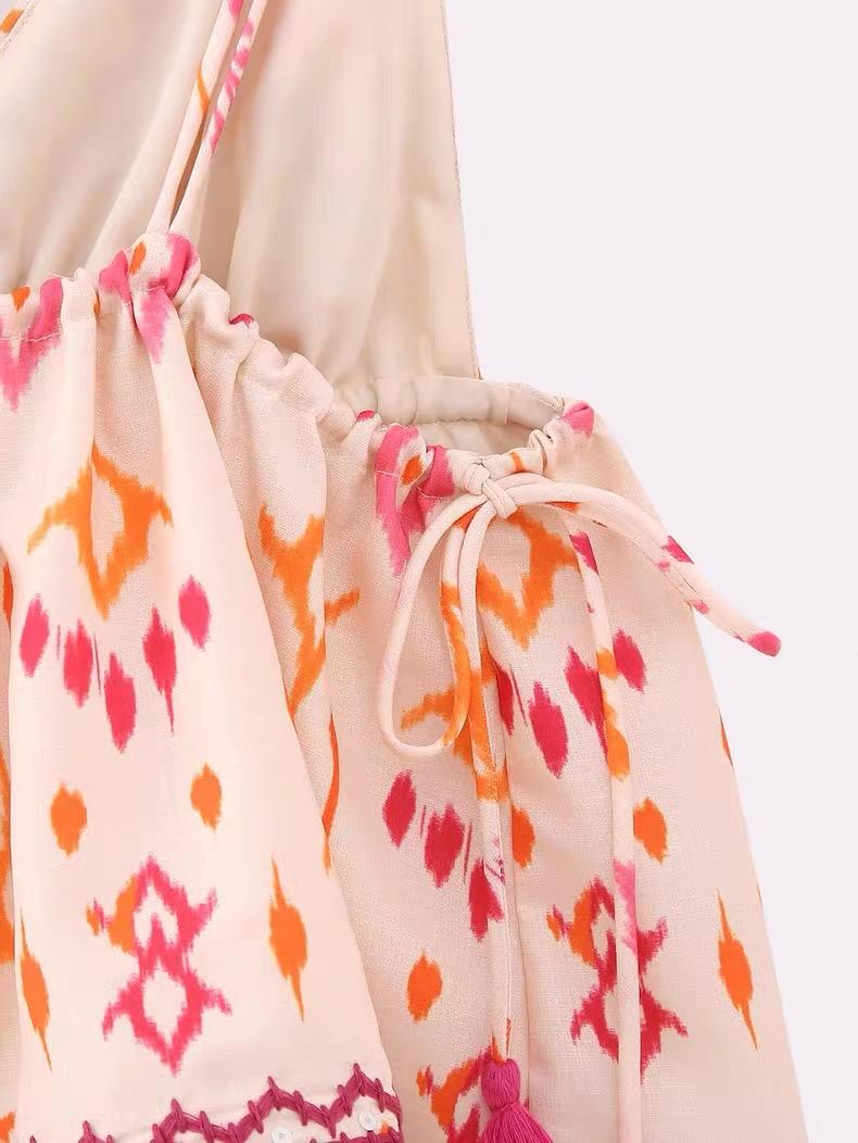 EMBROIDERED BOHO BABYDOLL CAMI