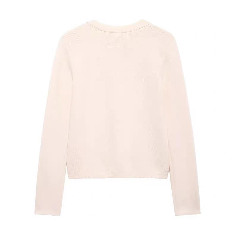 PEARL BUTTON KNIT CARDIGAN