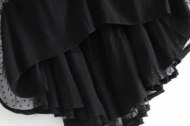 TIERED RUFFLE MINI DRESS