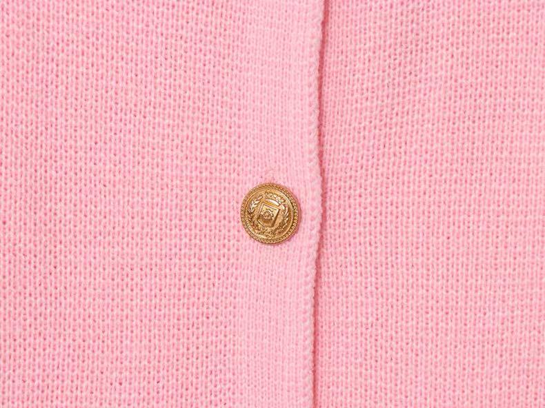 PEARL BUTTON KNIT CARDIGAN