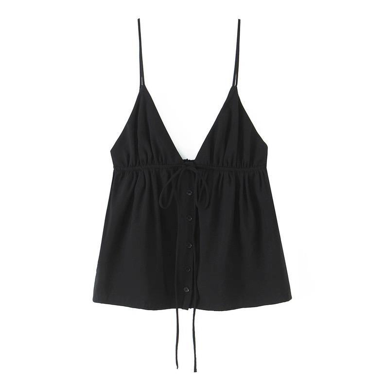 TIE-FRONT BABYDOLL CAMI