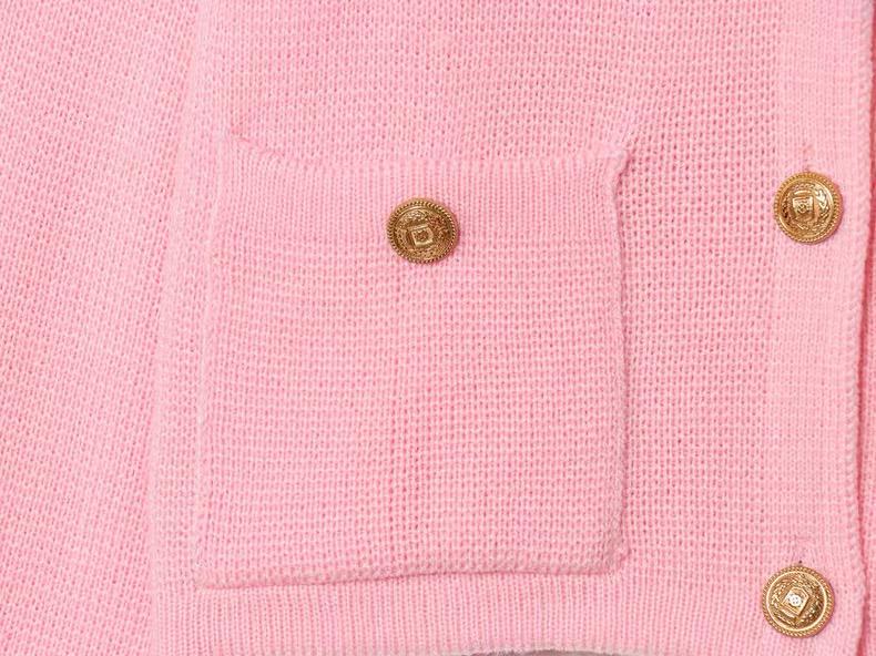 PEARL BUTTON KNIT CARDIGAN