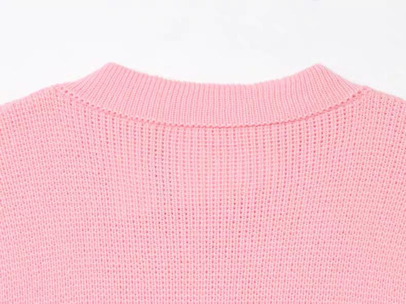 PEARL BUTTON KNIT CARDIGAN