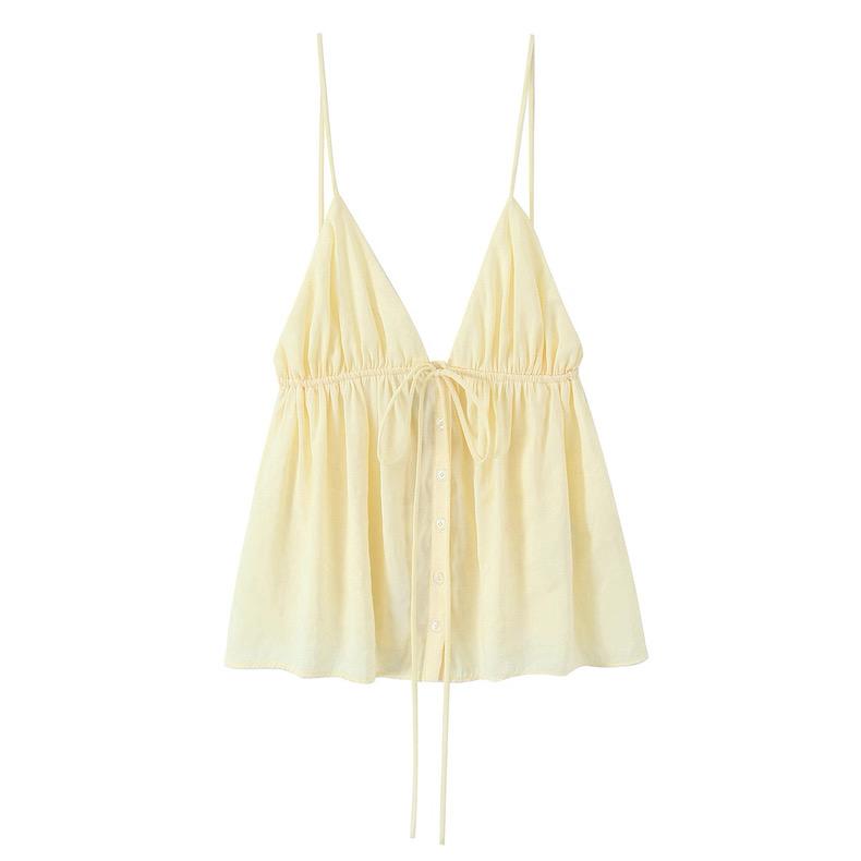 TIE-FRONT BABYDOLL CAMI