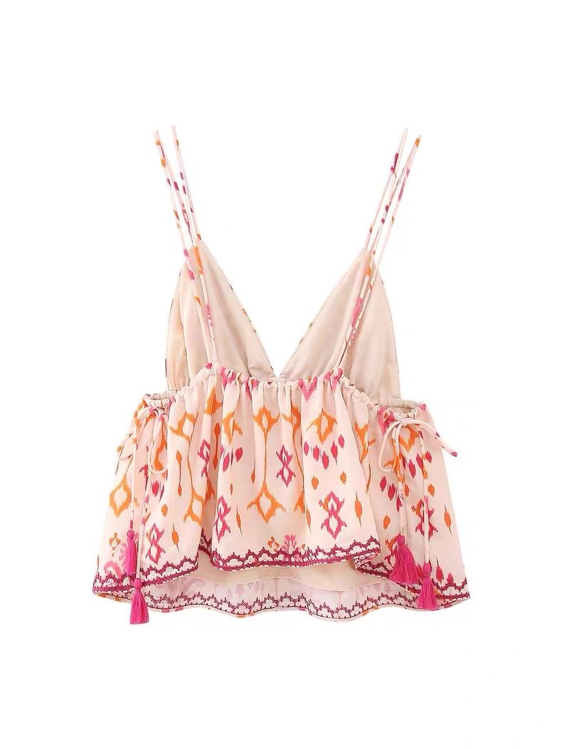 EMBROIDERED BOHO BABYDOLL CAMI