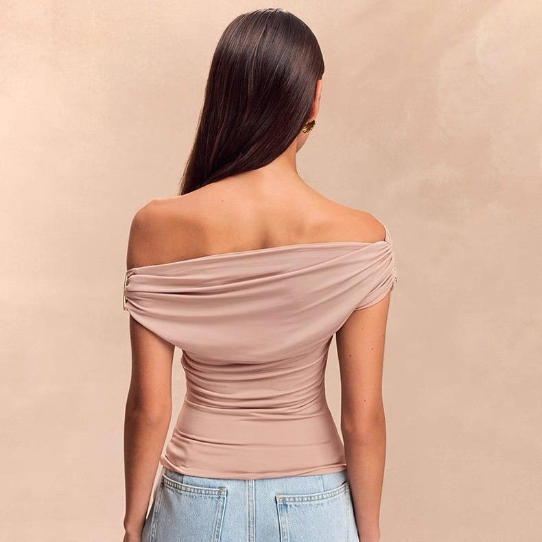 DRAPED OFF-SHOULDER TOP