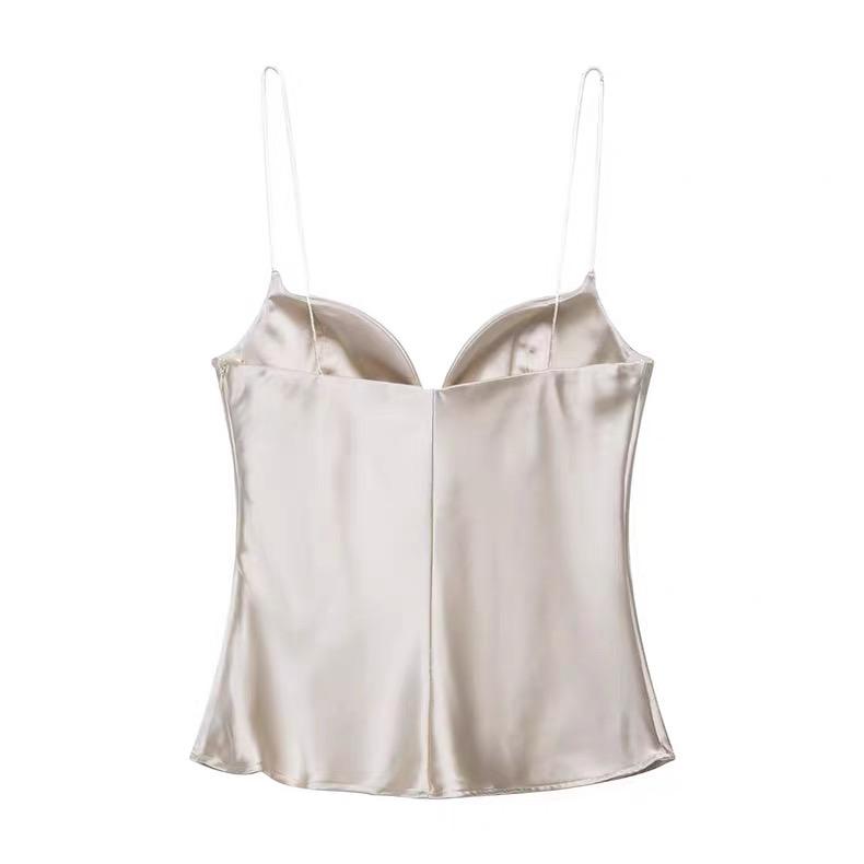 SATIN BUSTIER CAMI TOP