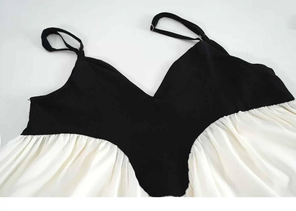 COLOR BLOCK PEPLUM CAMI