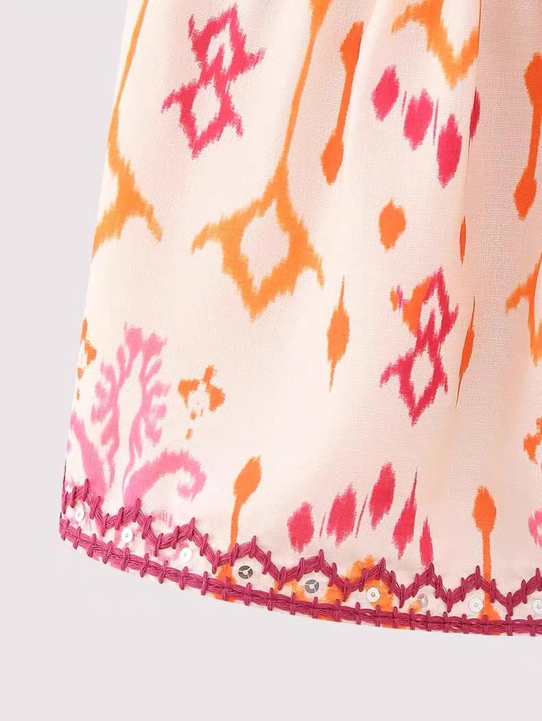 EMBROIDERED BOHO BABYDOLL CAMI