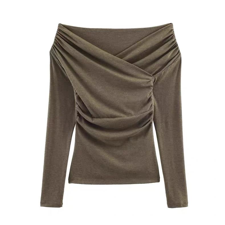 RUCHED OFF-SHOULDER TOP