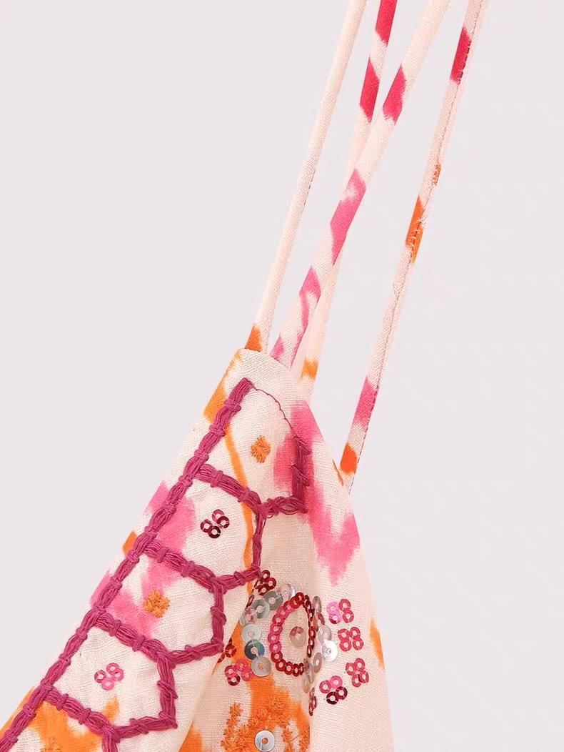 EMBROIDERED BOHO BABYDOLL CAMI