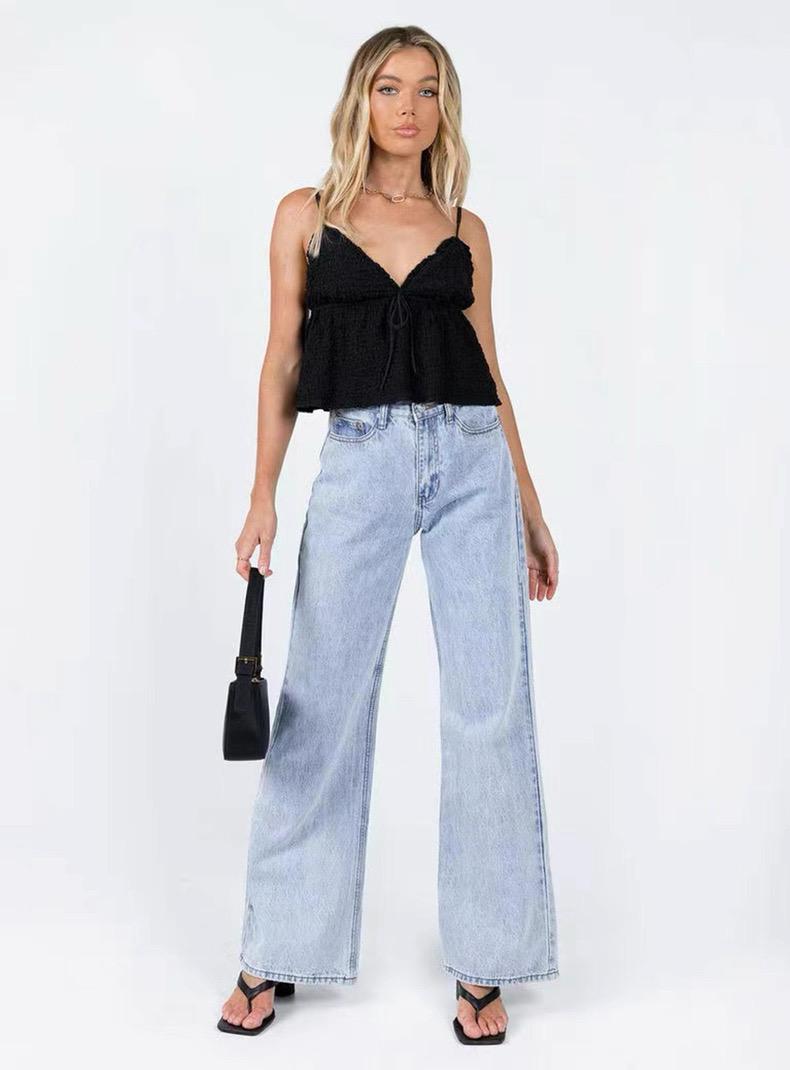 EMBROIDERED LACE PEPLUM CAMI