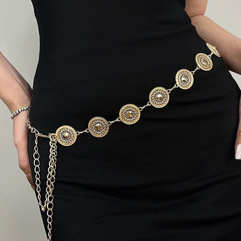 VINTAGE MEDALLION WAIST BELT