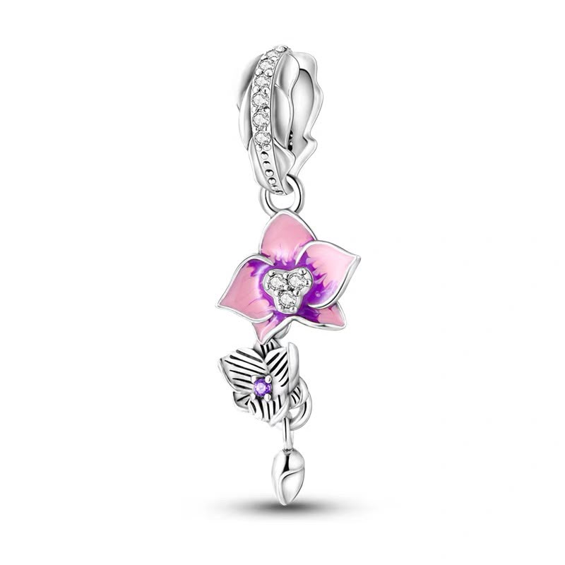 Orchid Dangle Charm