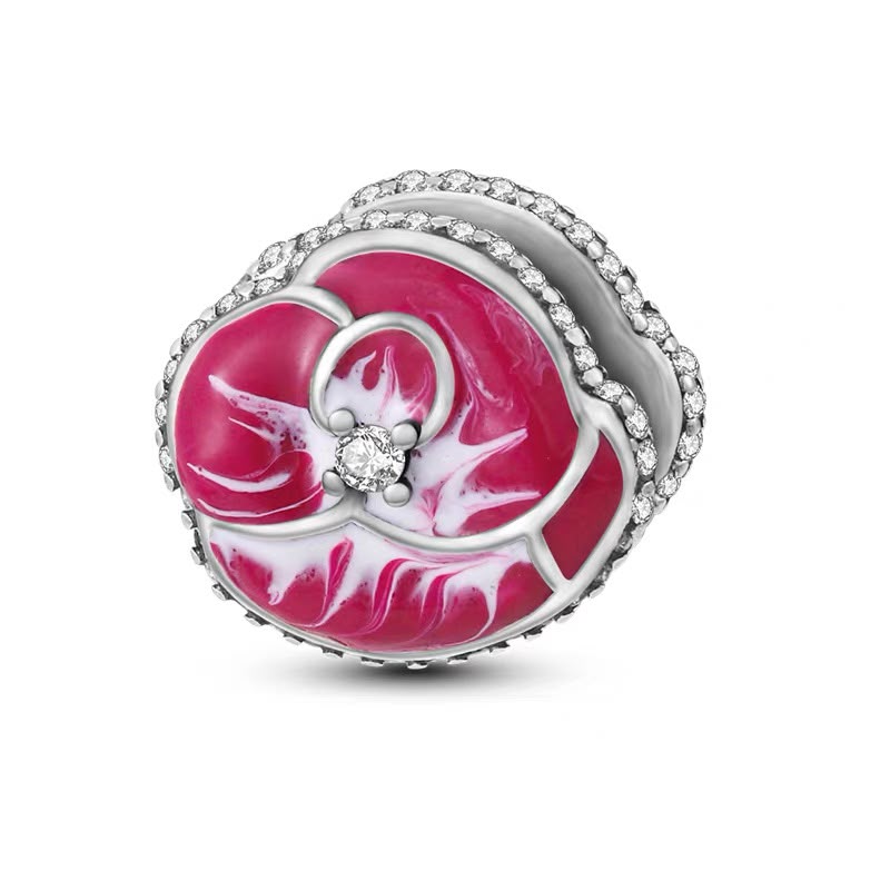 Pink Rose Bloom Charm