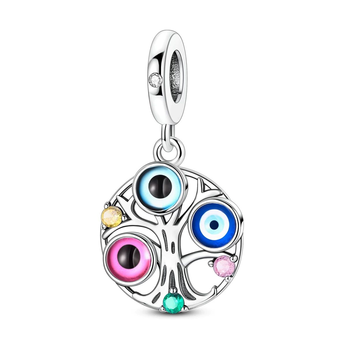 Evil Eye Tree of Life Dangle Charm