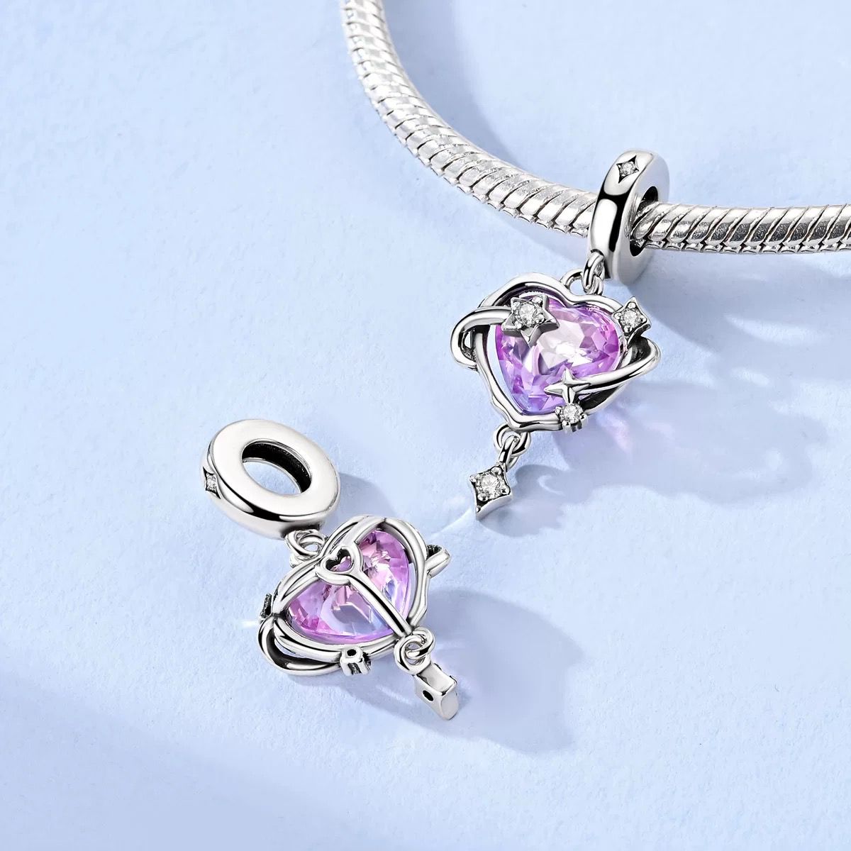 Galactic Heart & Star Dangle Charm