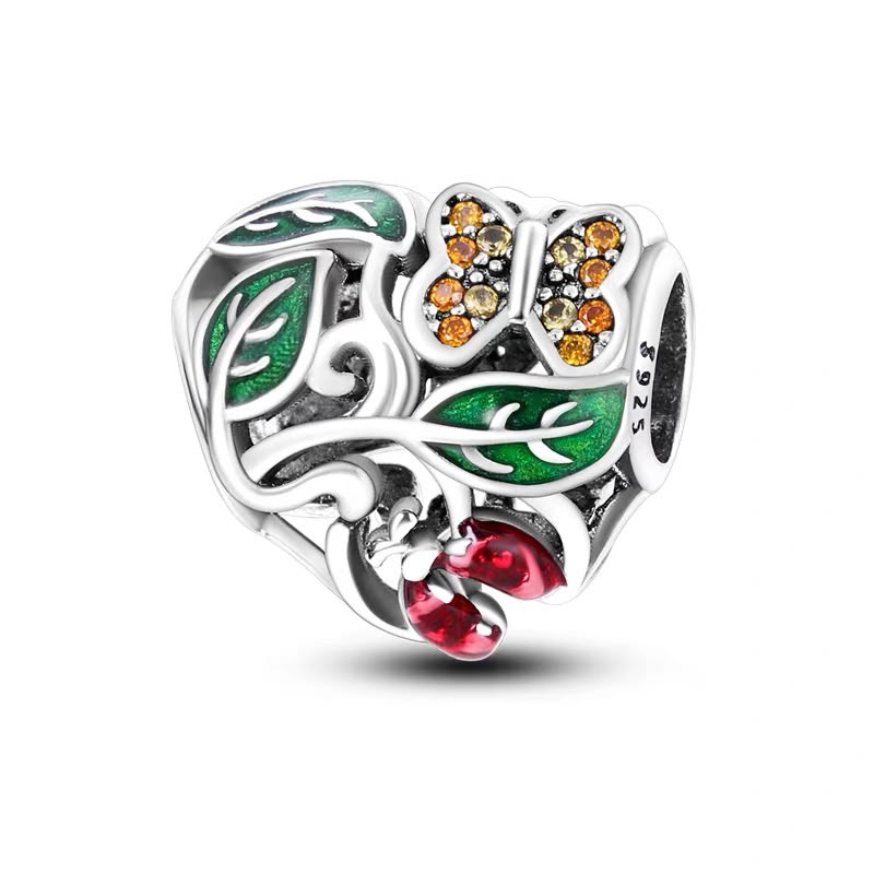 Garden Heart Charm