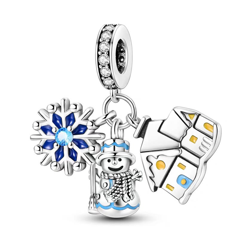 Winter Wonderland Triple Dangle Charm