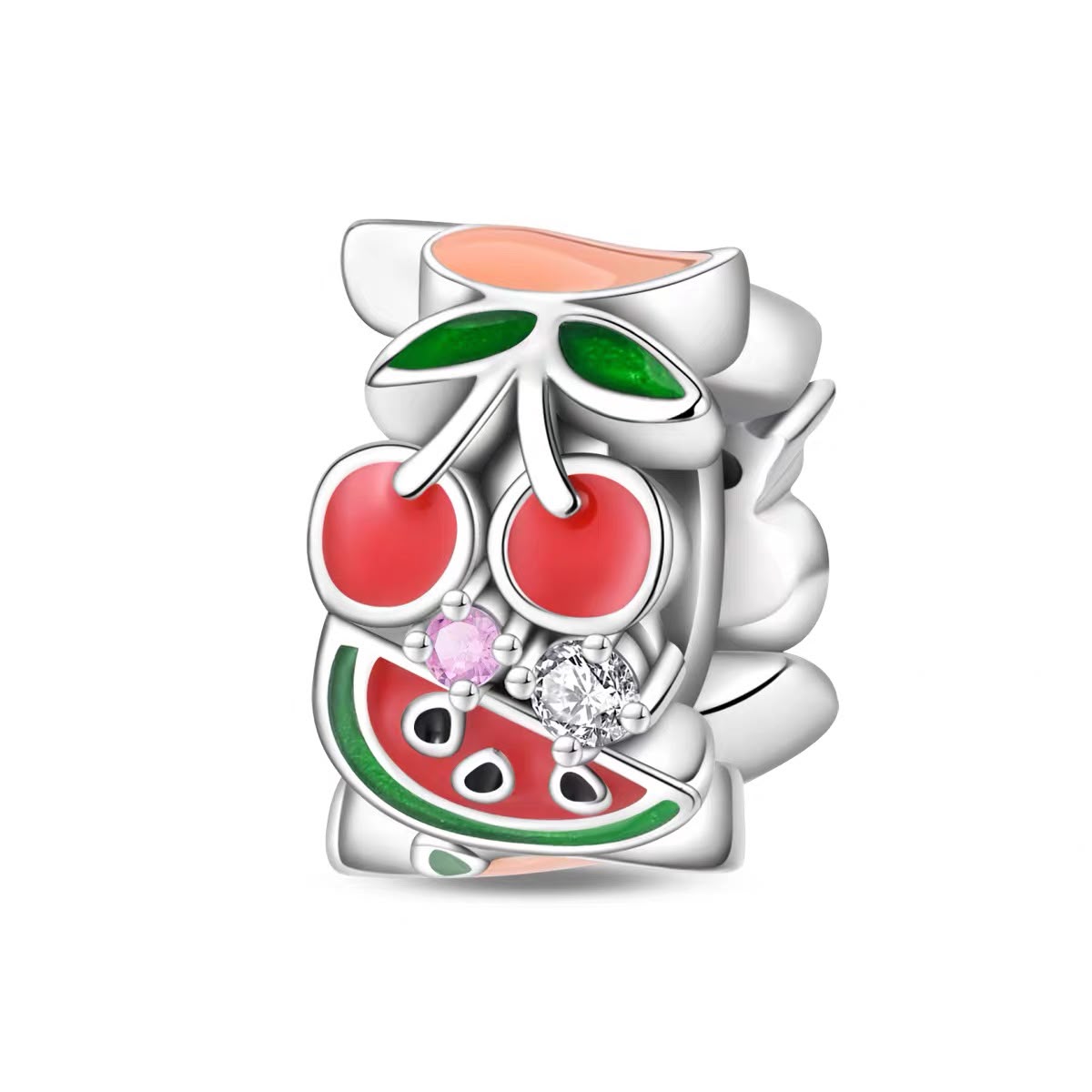 Summer Fruits Spacer Bead Charm