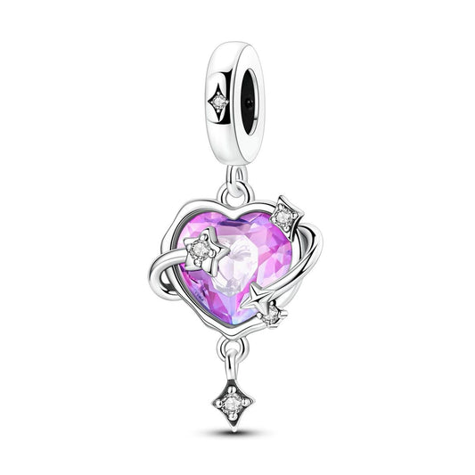 Galactic Heart & Star Dangle Charm