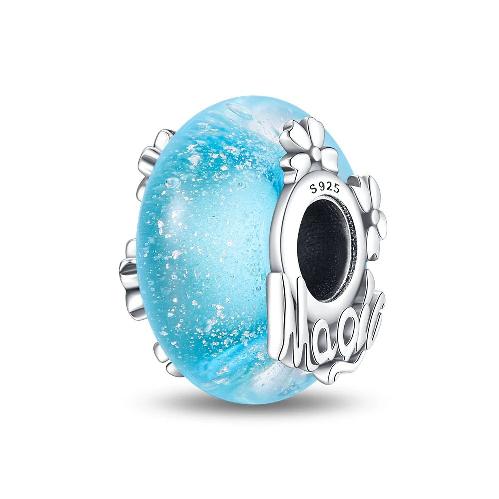 Ocean Blue Mooli Murano Bead Charm